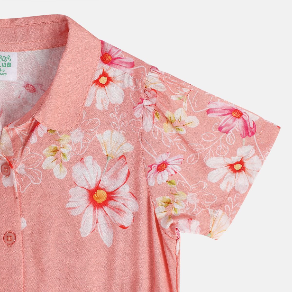 Girls Peach Pack Of 1 Dress