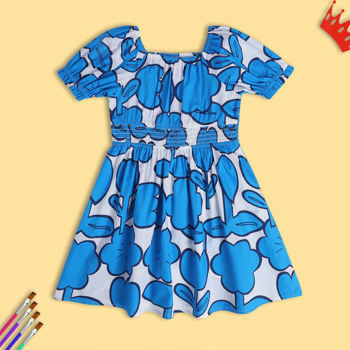 Girls Blue Pack Of 1 Dress
