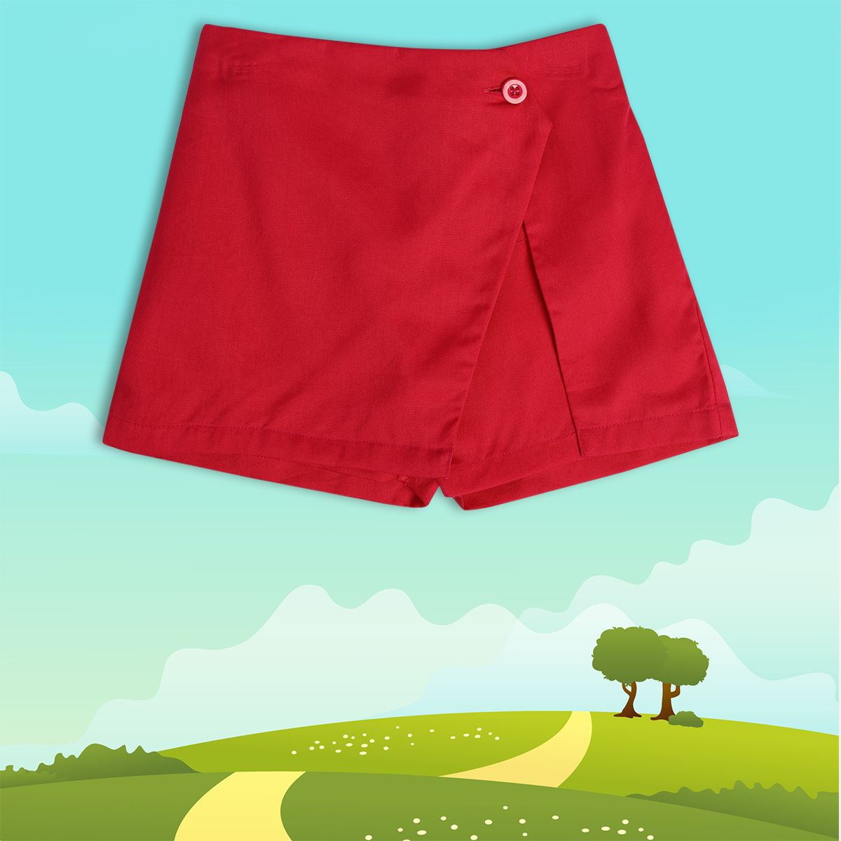 Girls Pink Pack Of 1 Shorts