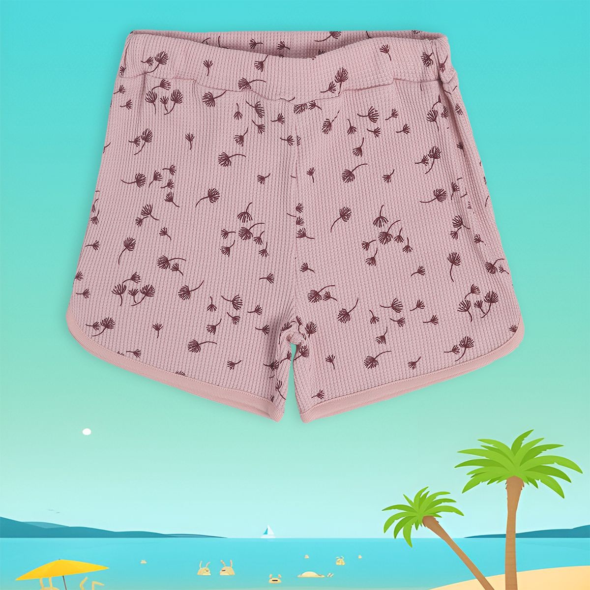 Girl Pink Knit Shorts