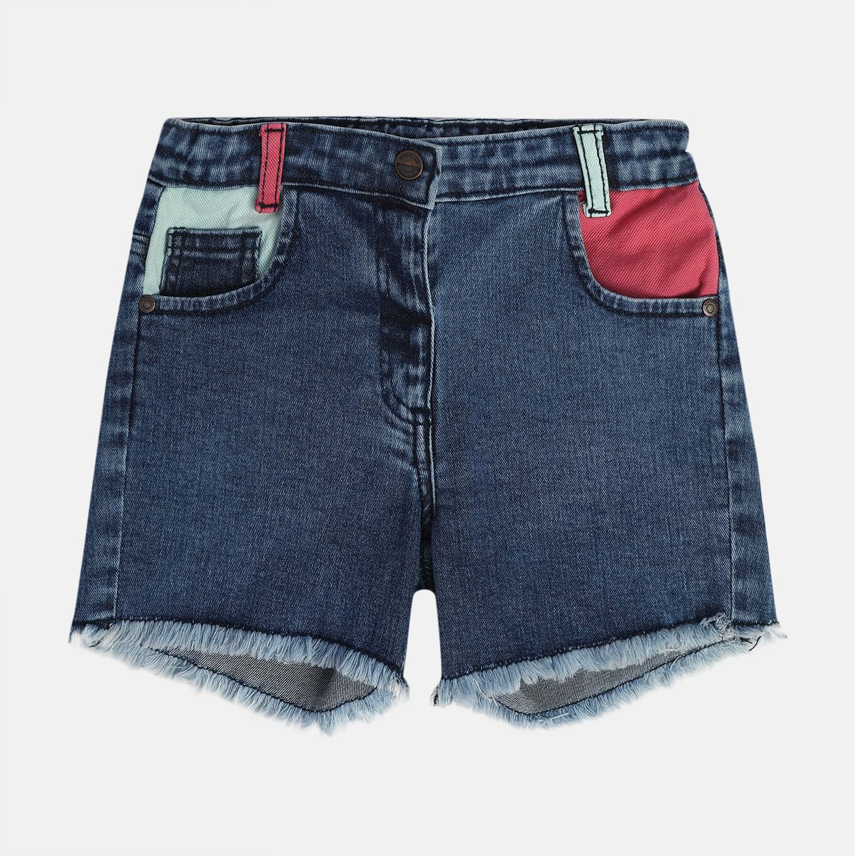 Girls Blue Pack Of 1 Shorts