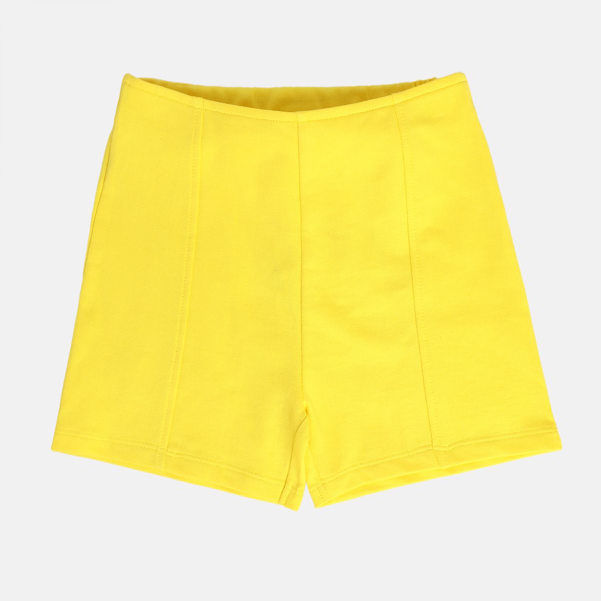Girl Yellow Knit Shorts