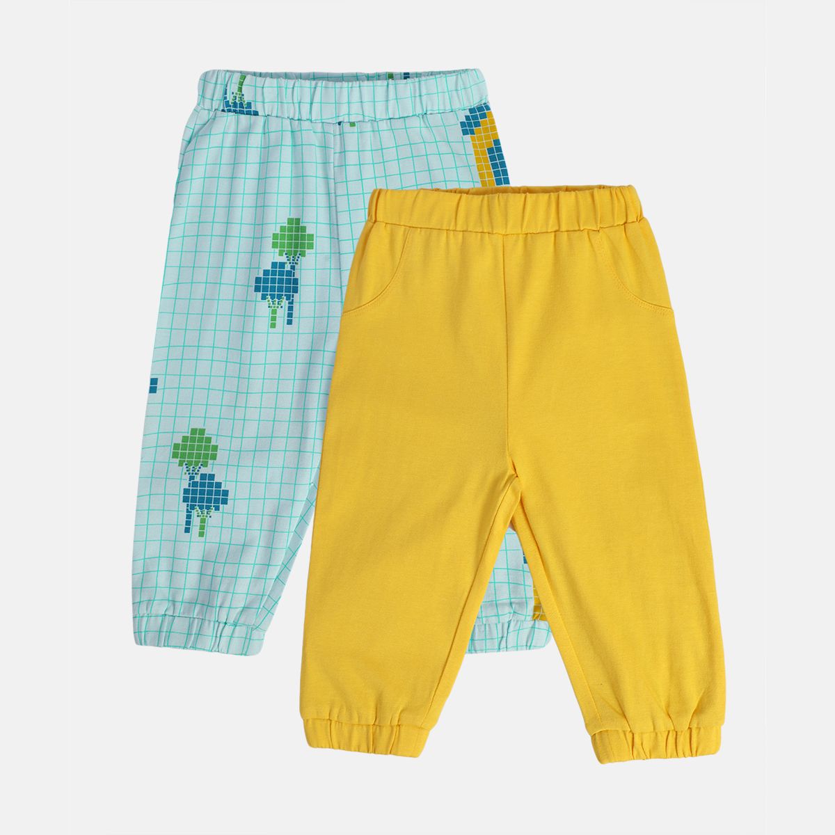 Boys Multicolor Pack Of 2 Knit Bottom