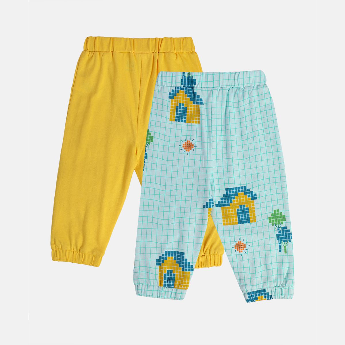 Boys Multicolor Pack Of 2 Knit Bottom