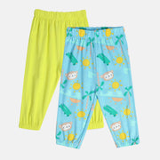 Boys Multicolor Pack Of 2 Knit Bottom