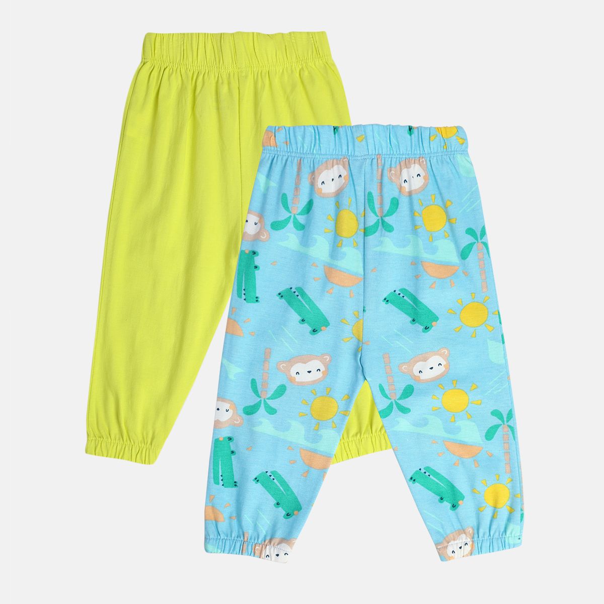 Boys Multicolor Pack Of 2 Knit Bottom