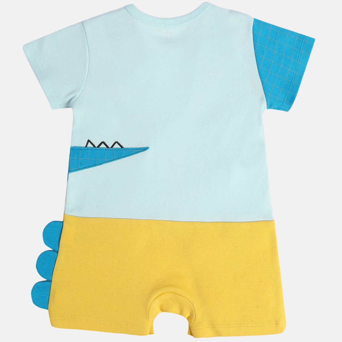 Boys White Short Sleeve Romper