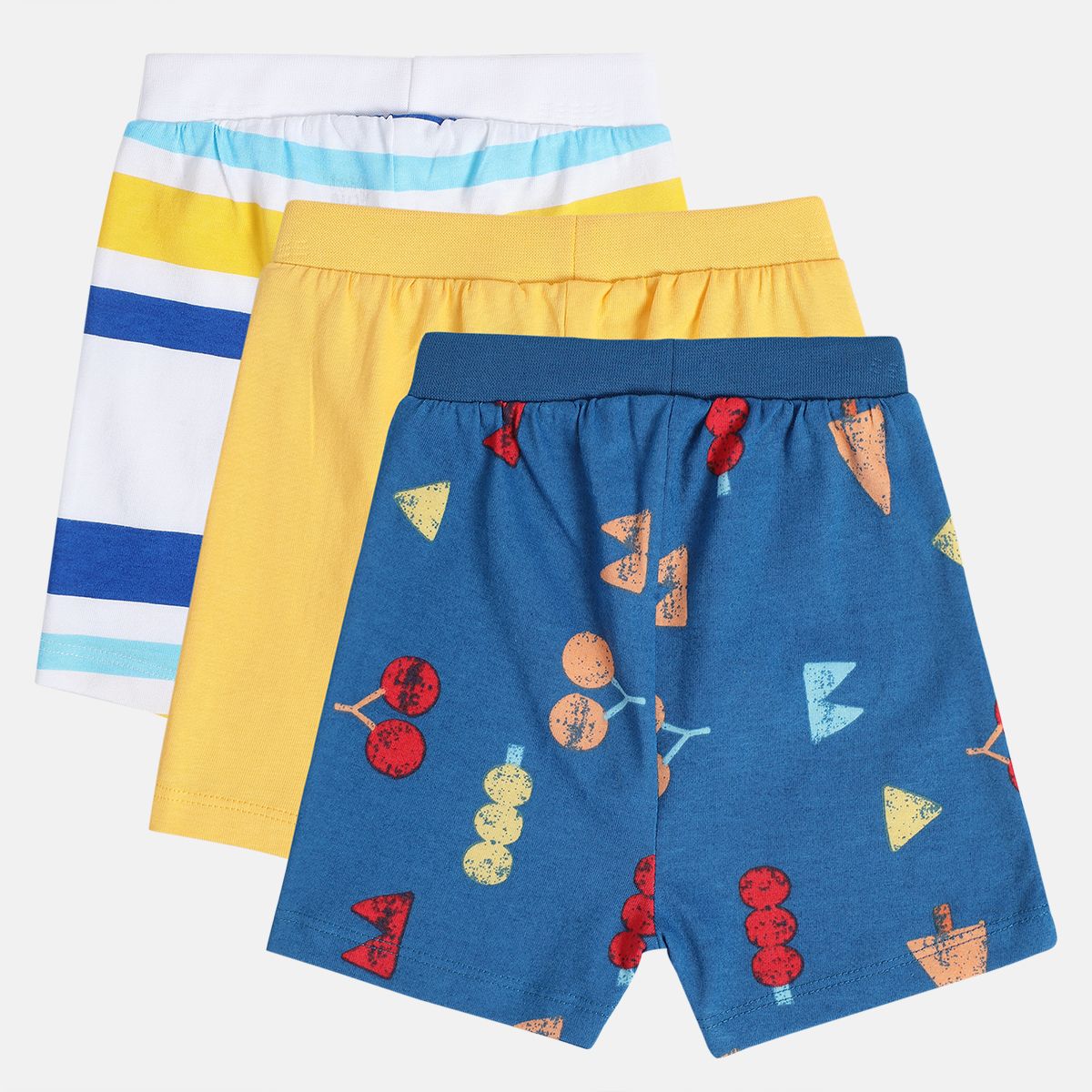 Boys Multicolor Pack Of 3 Shorts