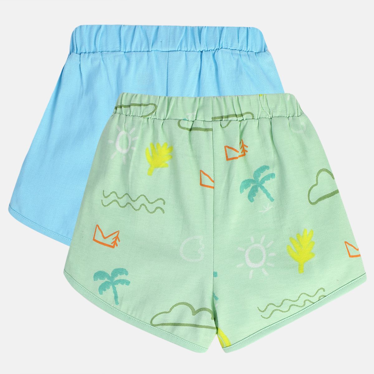 Boys Multicolor Pack Of 2 Shorts