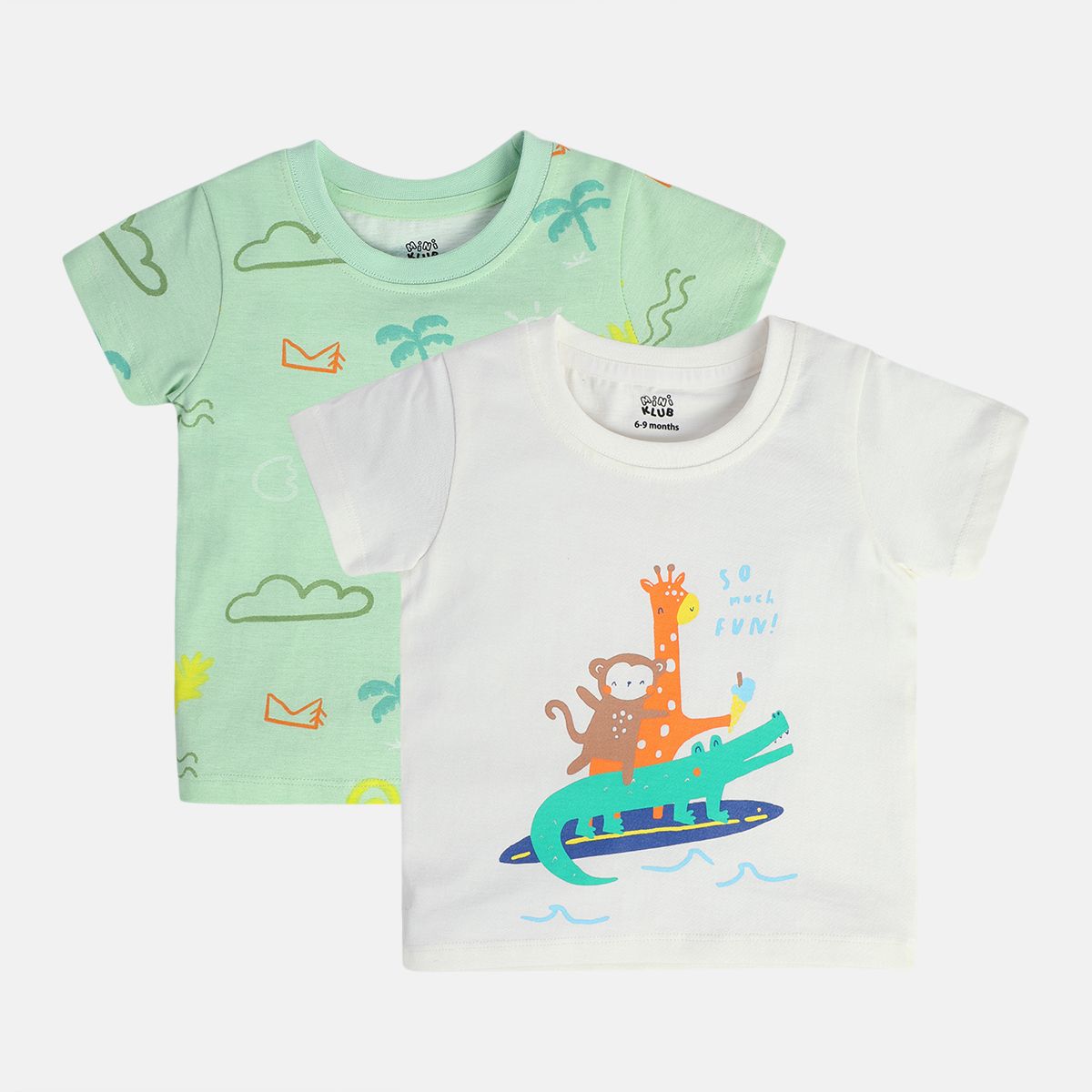 Boys Multicolor Pack Of 2 T-Shirt
