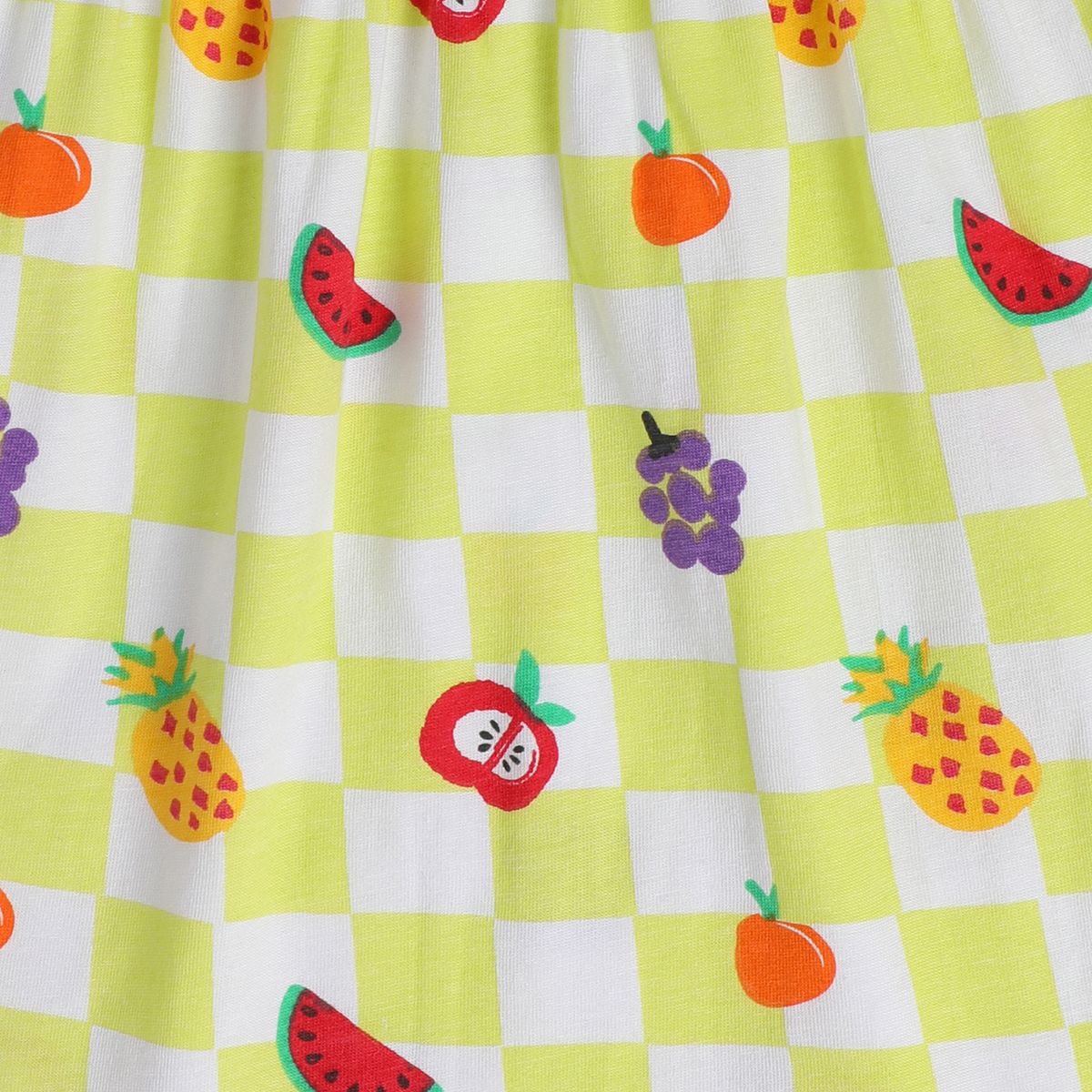 Girls Red/Yellow Short Sleeve Dress