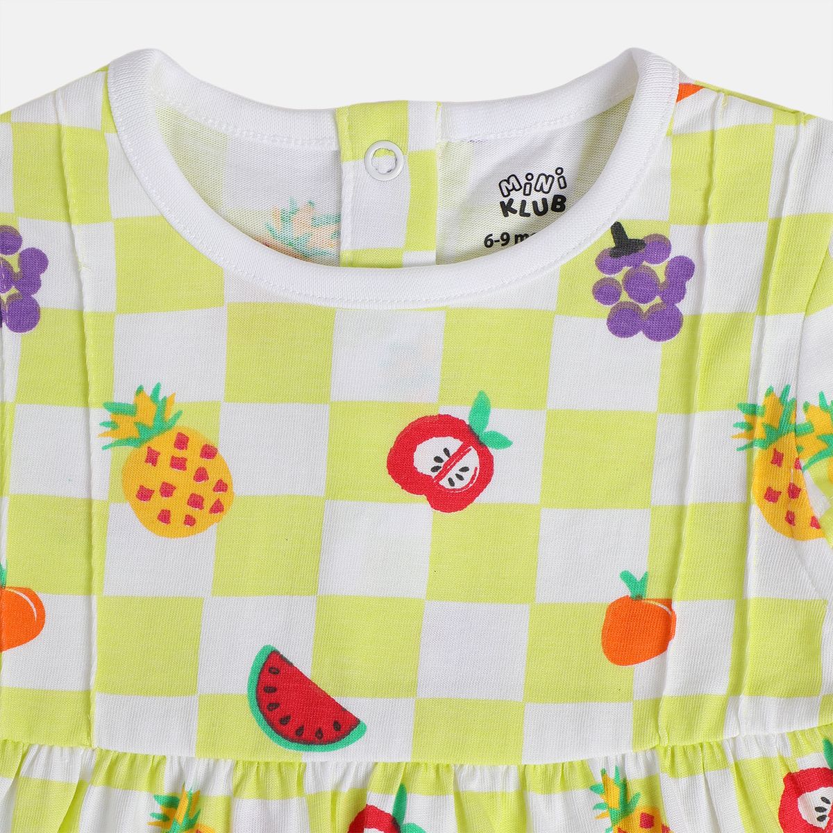 Girls Red/Yellow Short Sleeve Dress