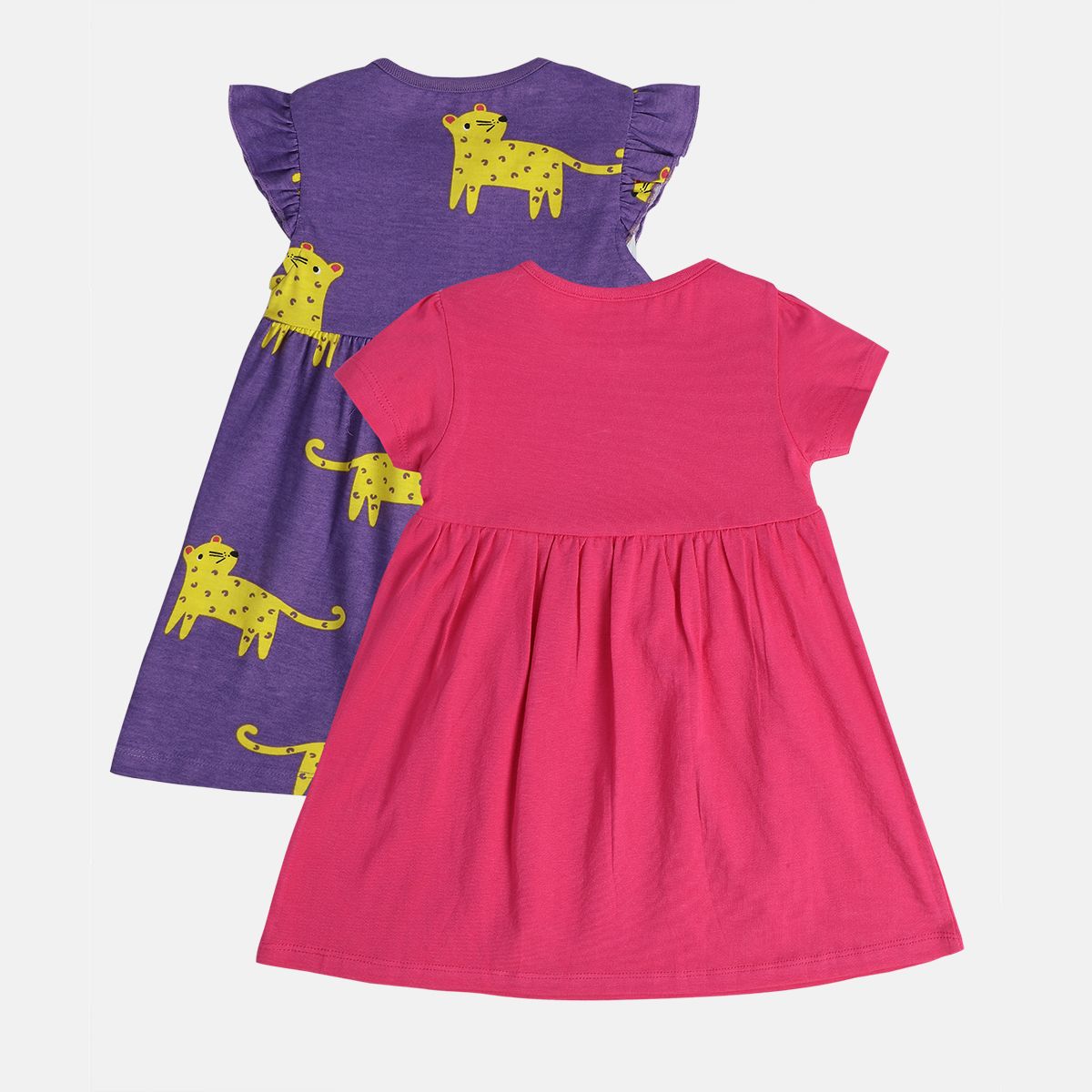 Girls Multi Short Sleeve Dress