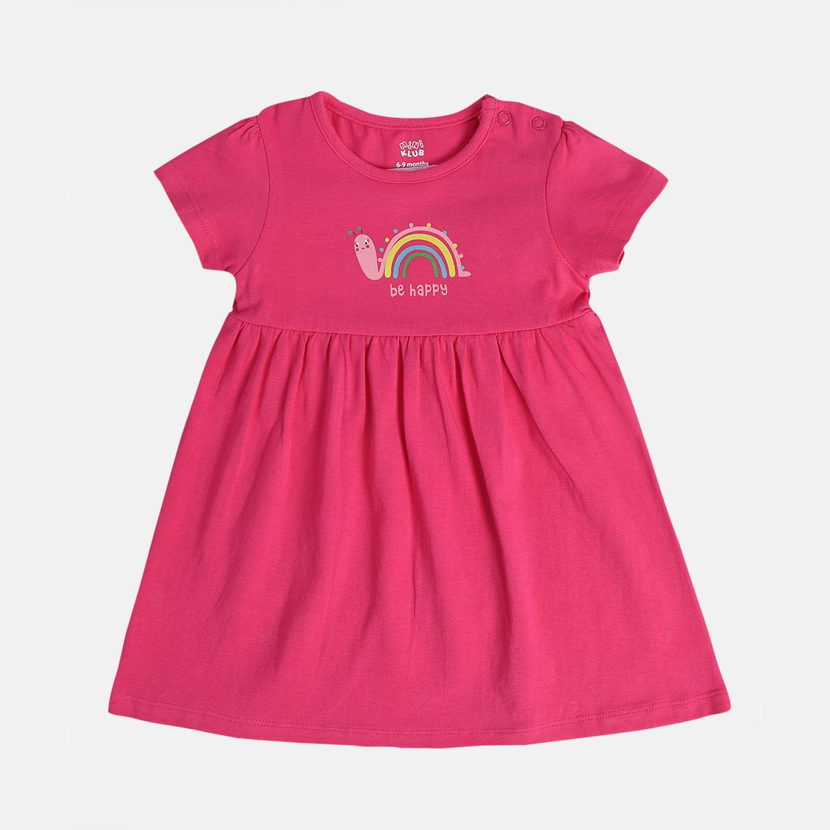 Girls Multi Short Sleeve Dress