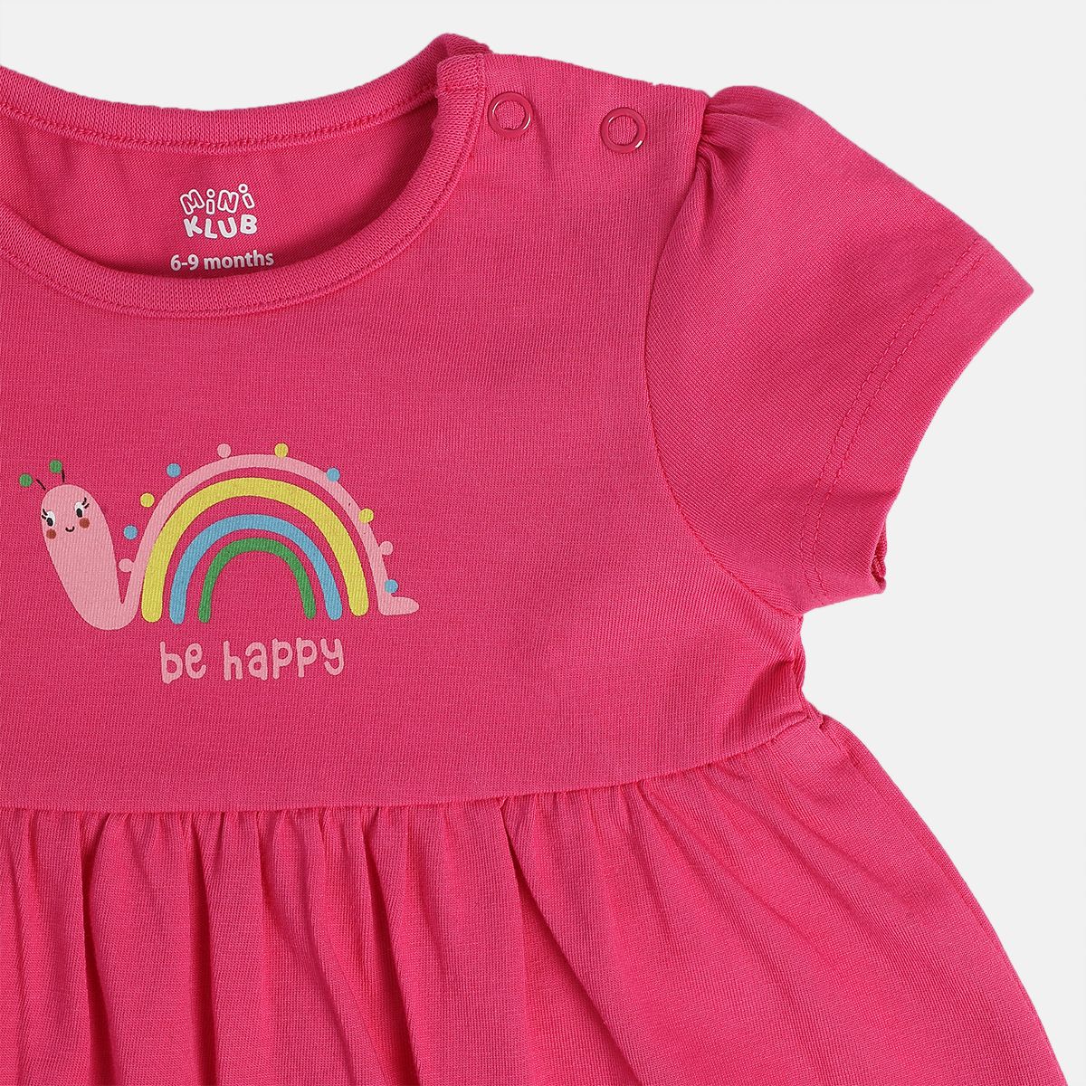 Girls Multi Short Sleeve Dress