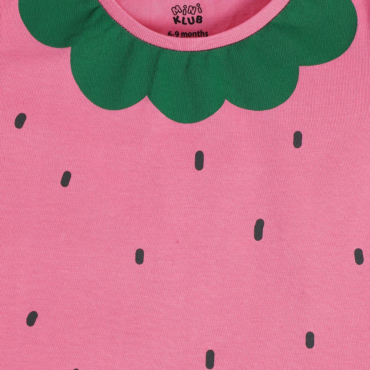 Girls Multi Short Sleeve Knit Top