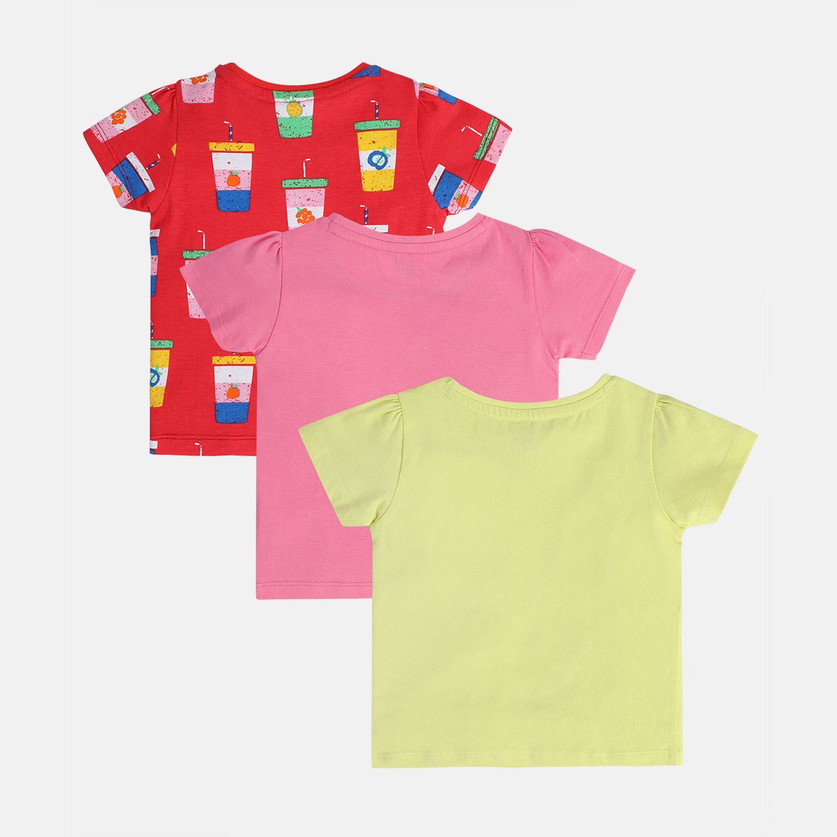 Girls Multi Short Sleeve Knit Top