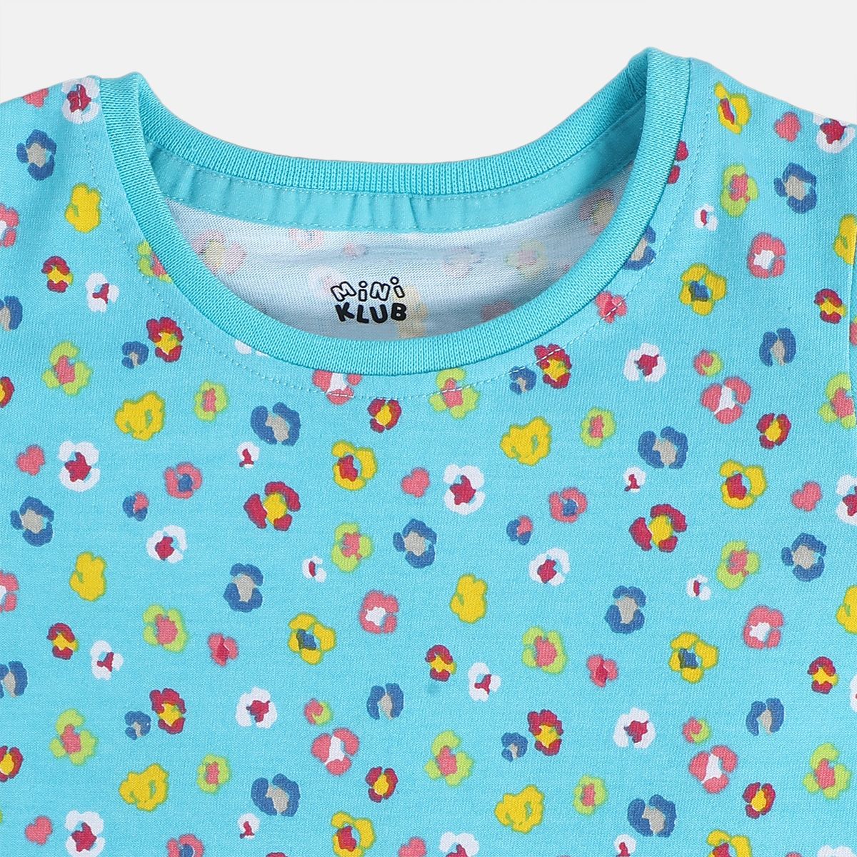 Girls Multi Short Sleeve Knit Top