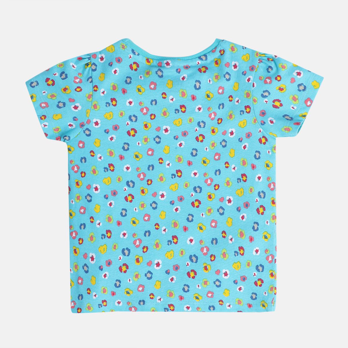 Girls Multi Short Sleeve Knit Top