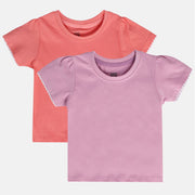 Girls Multicolor Pack Of 2 Knit Top