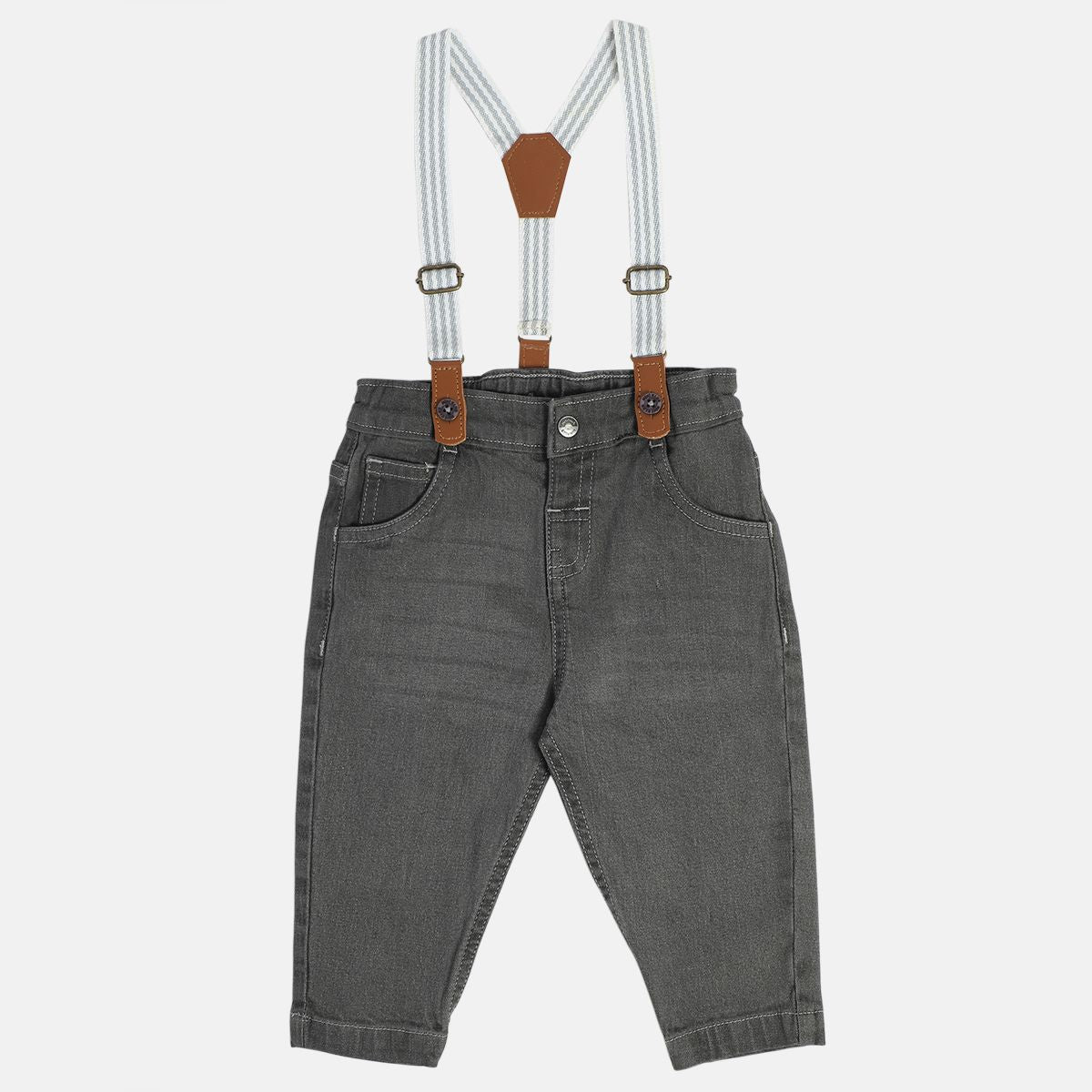 Boys Grey Denim Pant