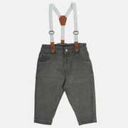 Boys Grey Denim Pant