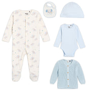 Baby Boys Pack of 5  Gift Set with Cardigan, Multicolour