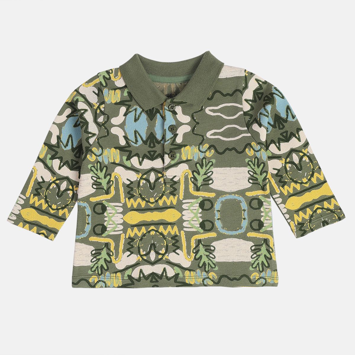 Boys Olive Green Polo Shirt