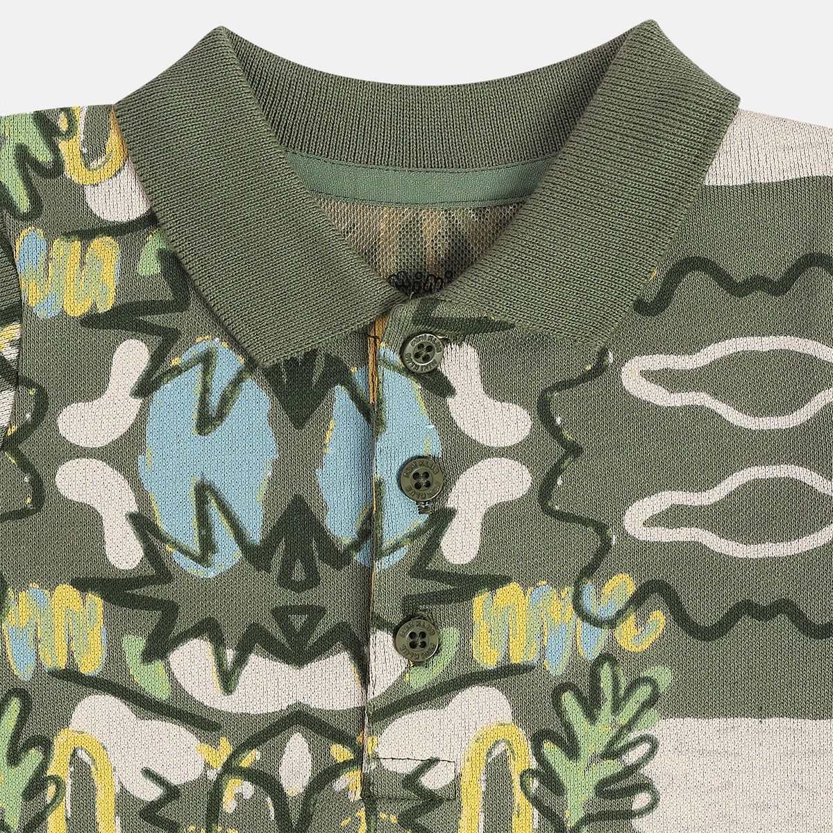 Boys Olive Green Polo Shirt