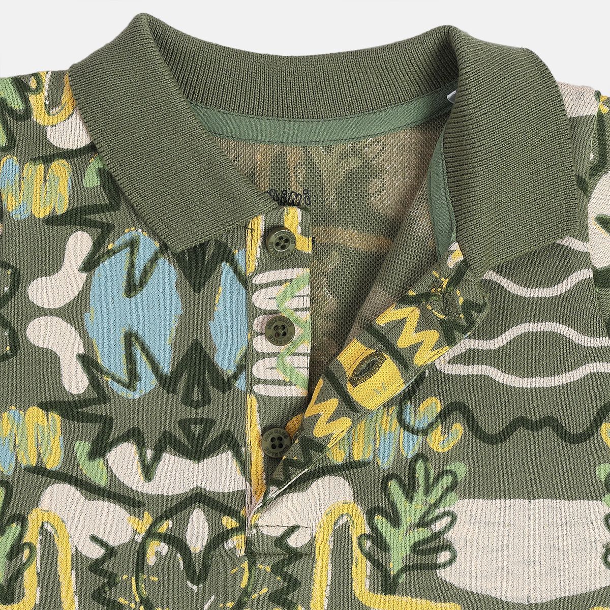 Boys Olive Green Polo Shirt