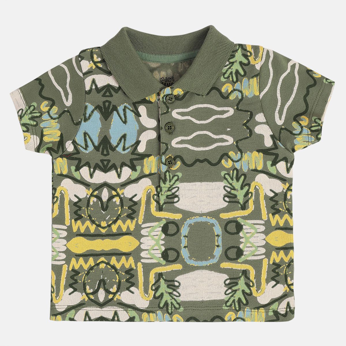 Boys Olive Green Polo Shirt