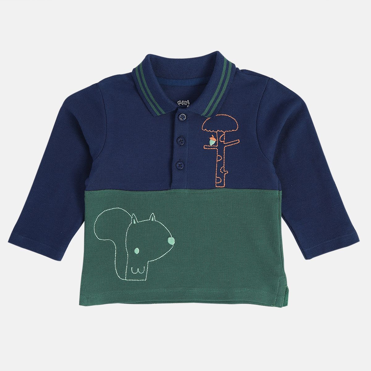 Boys Blue/Green Polo Shirt