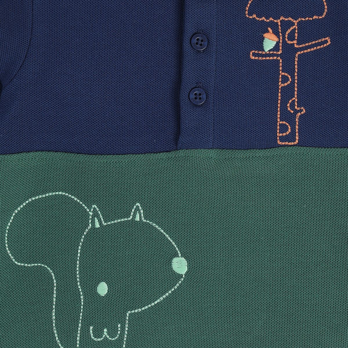 Boys Blue/Green Polo Shirt