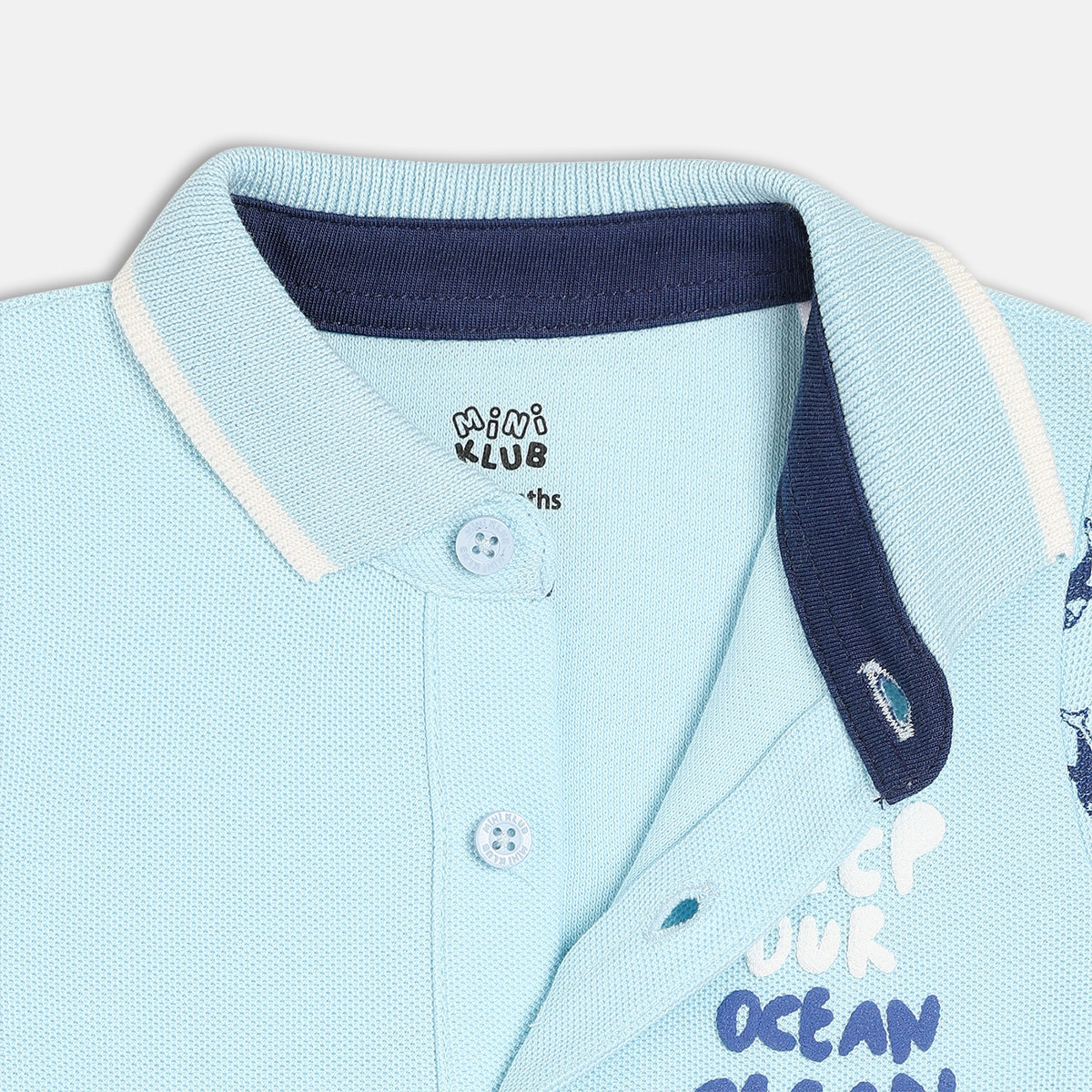 Boys Blue Half Sleeve Polo