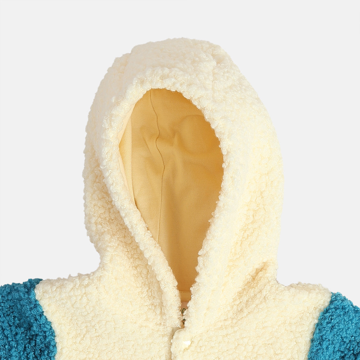 Boys Marshmallow/Blue Hooded Sweat Shirt