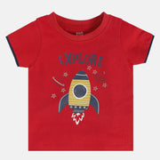 Boys Red Pack Of 1 T-Shirt