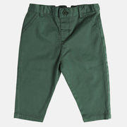 Boys Green Woven Pant