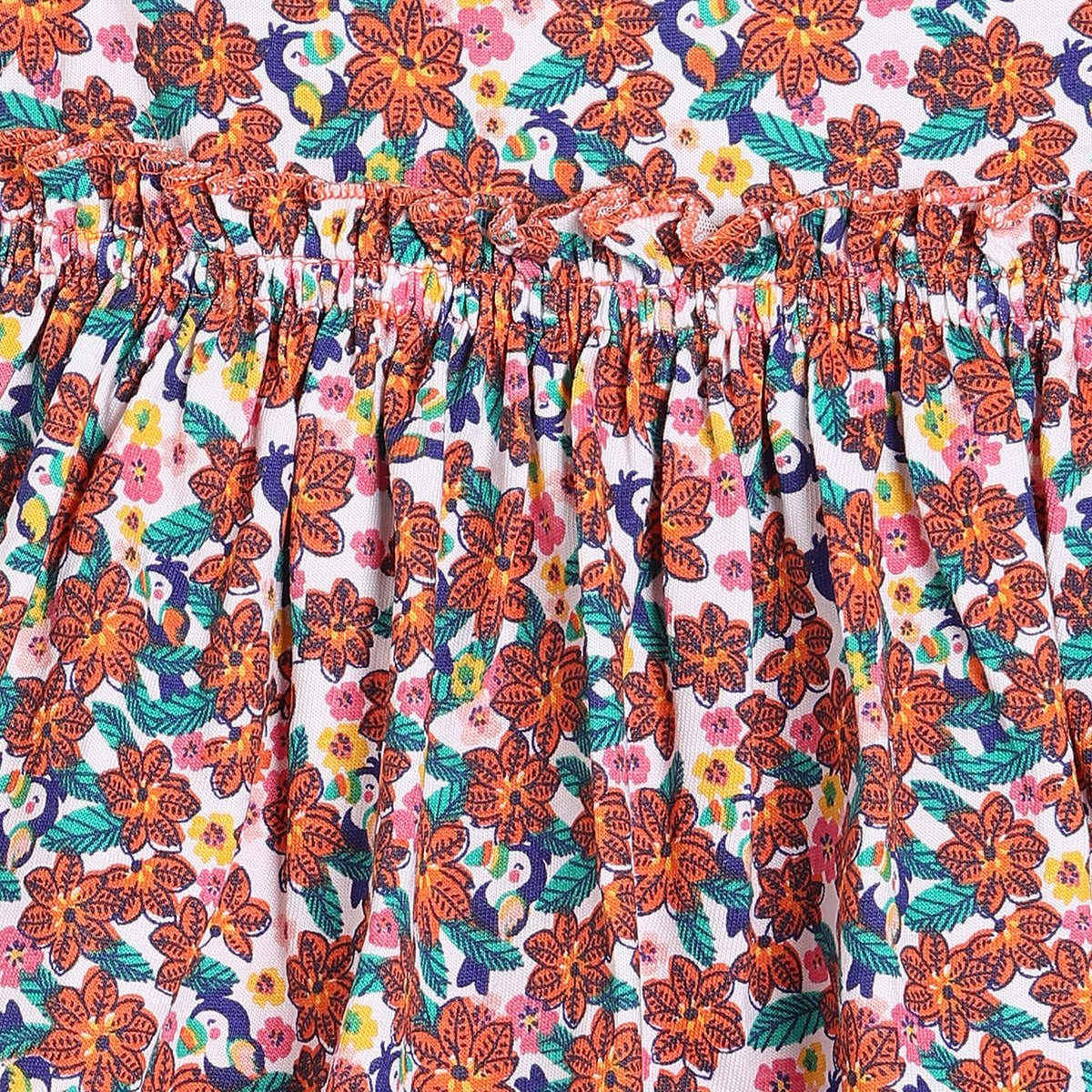 Girls Multi Flutter Sleeve Body Suit