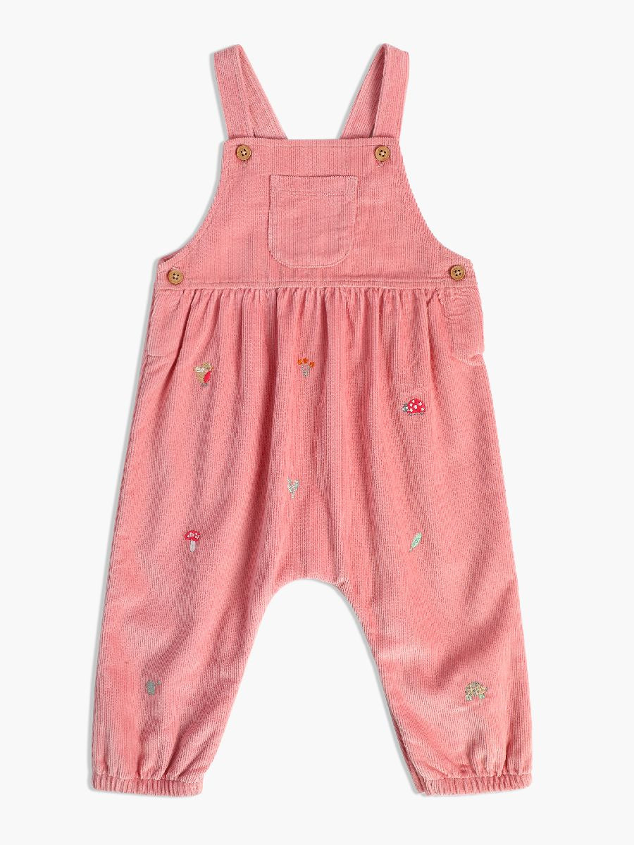 Minicuddles Girl Baby Dungaree Set - Pink