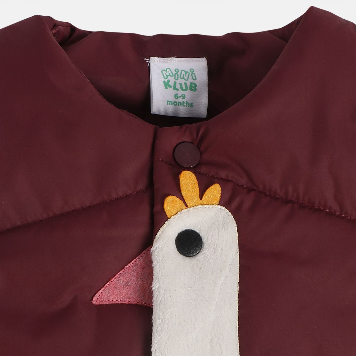 Girls Maroon Pack Of 1 Gilet
