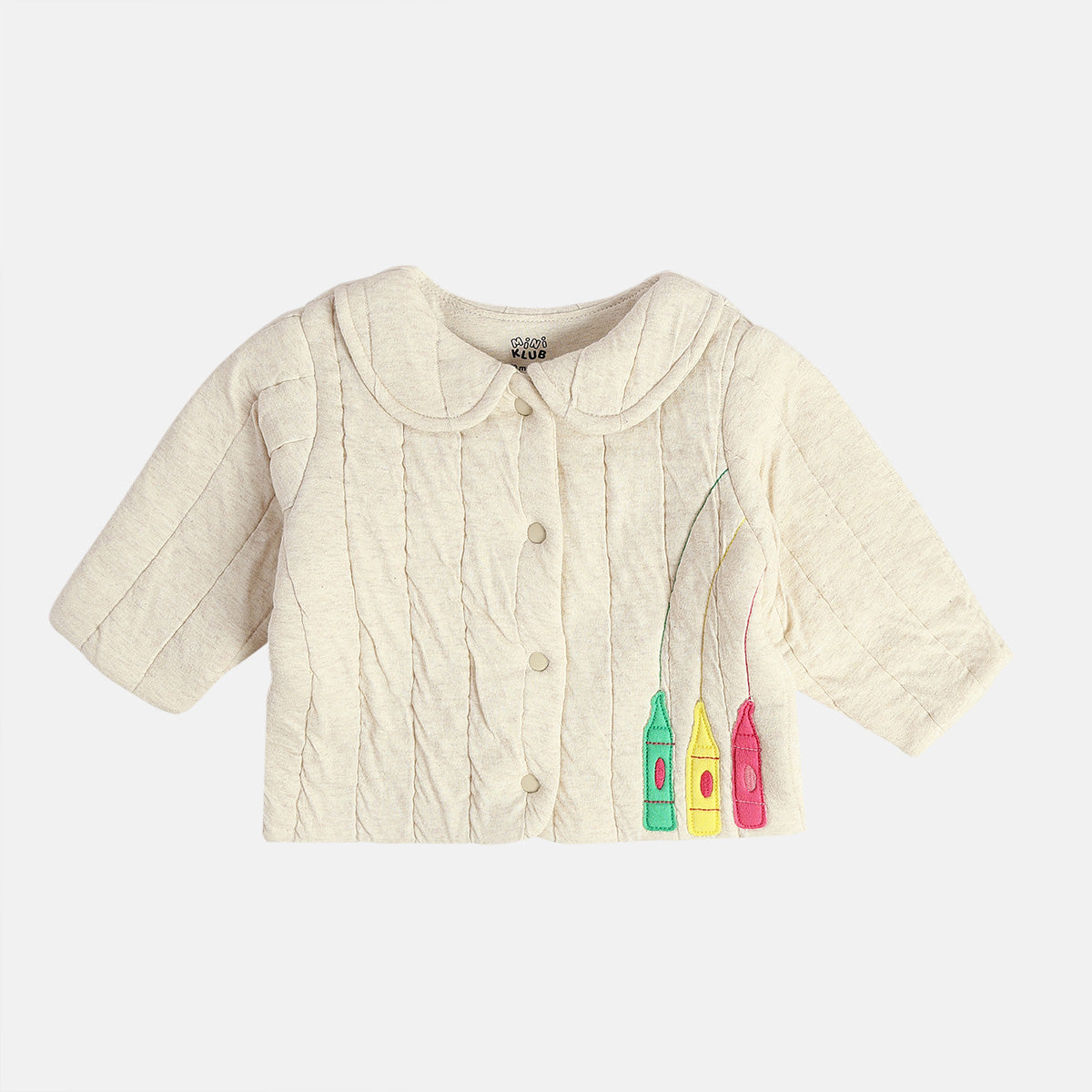 Girls Oatmeal Marl Jacket