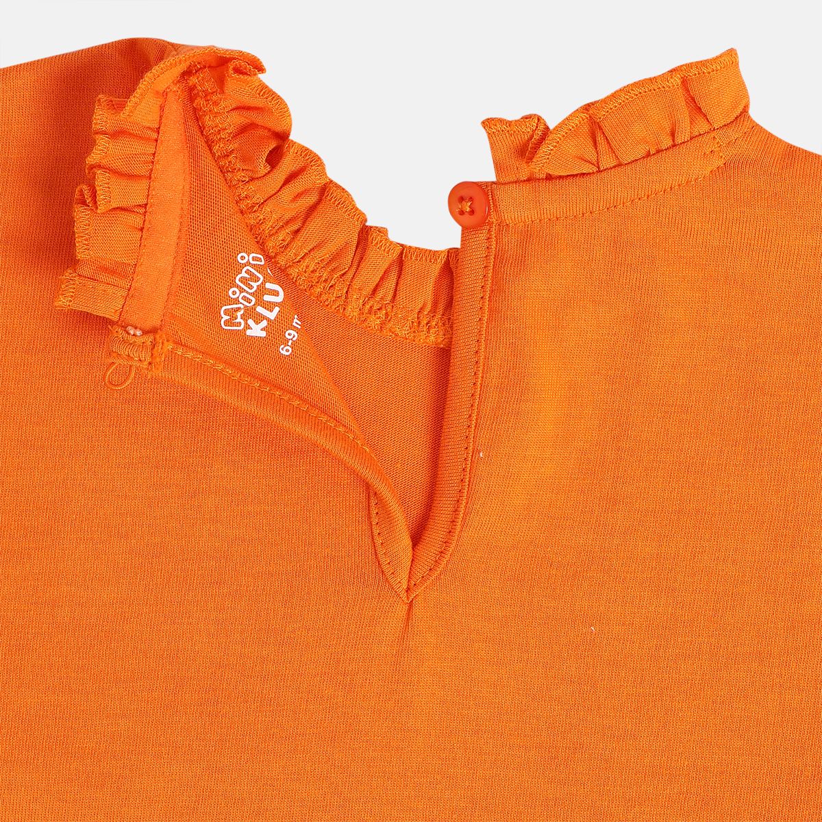 Girls Orange Knit Top