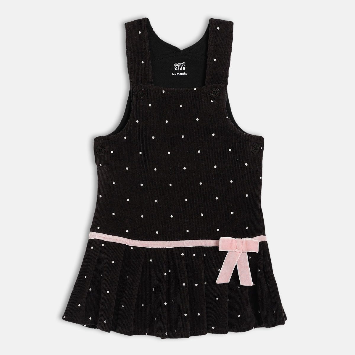 Girl Black Pinny Set