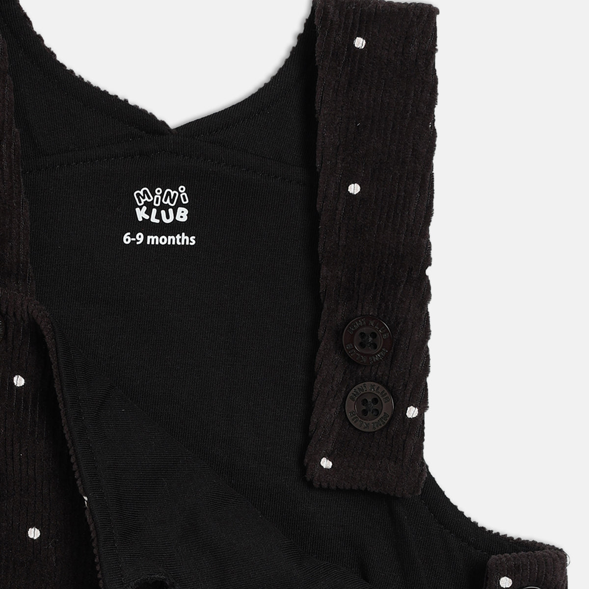 Girl Black Pinny Set