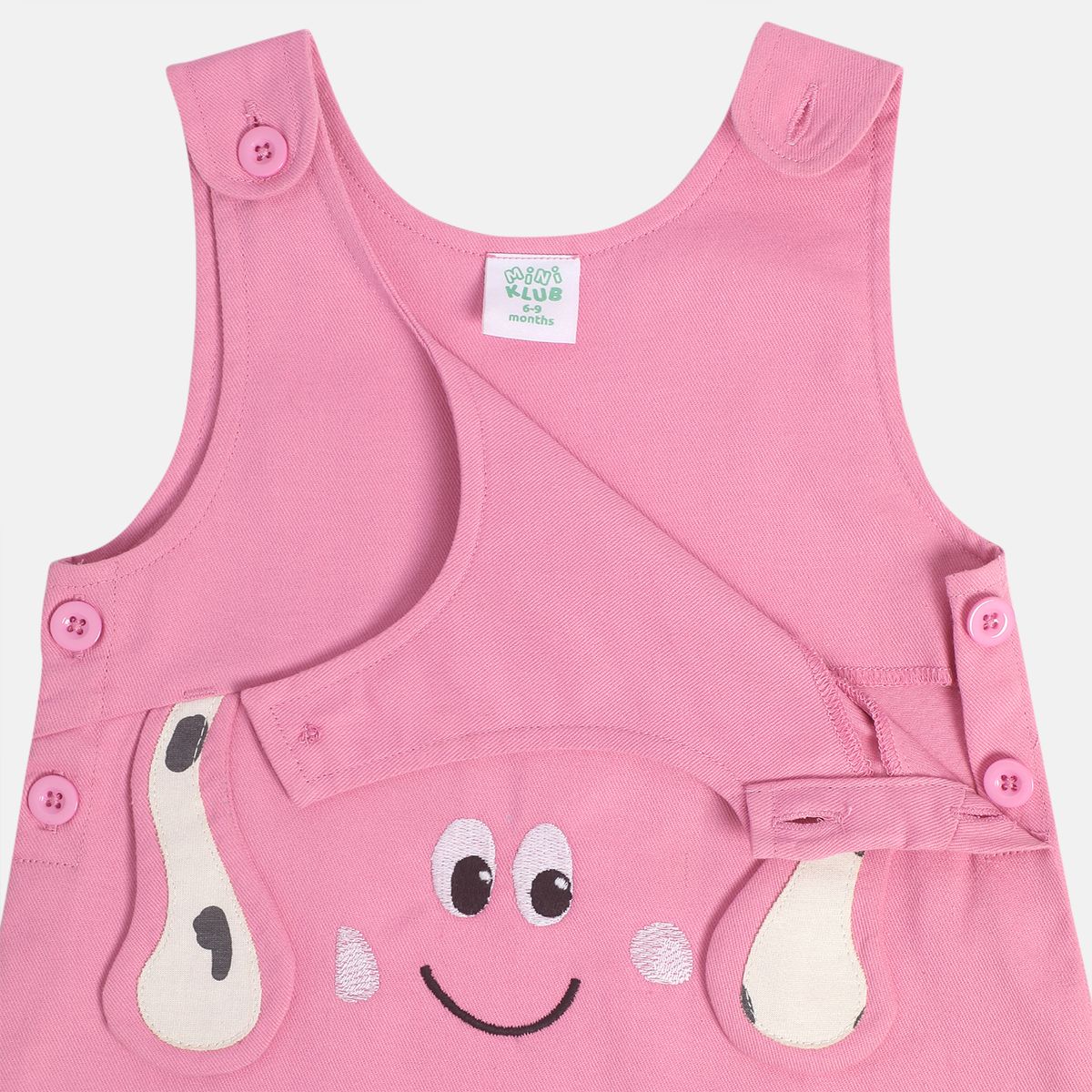 Girls Marshmallow Pinny Set