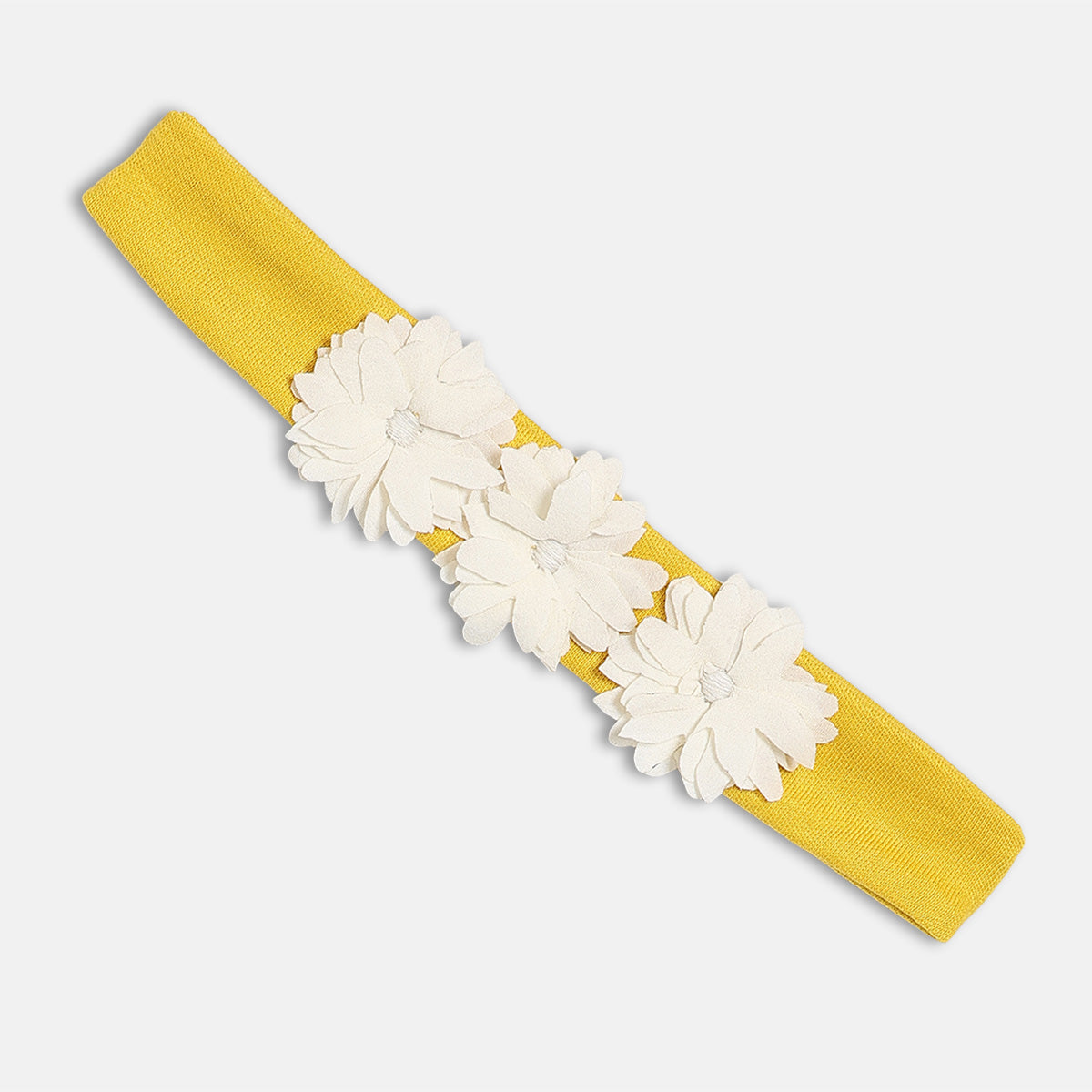 Girls 2 Piece Round Neck Full Sleeve Romper - Yellow