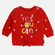 Girls Red Sweat Shirt