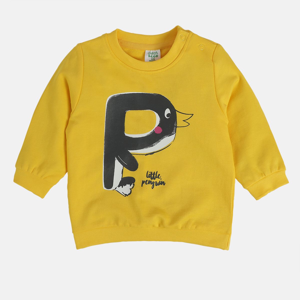 Girls Yellow Pack Of 1 Sweat Shirt