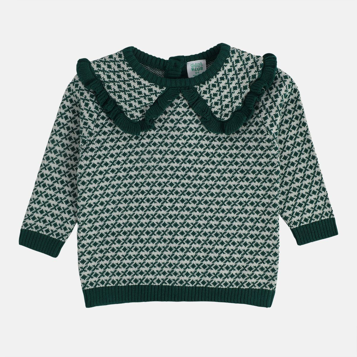 Girls Green Pack Of 1 Sweater