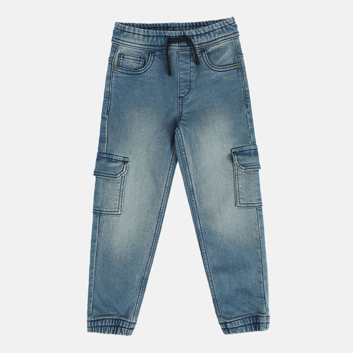 Boys Medium Wash Pack Of 1 Denim Pant